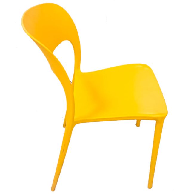 Silla Plástica Amarilla Curve - Image 2